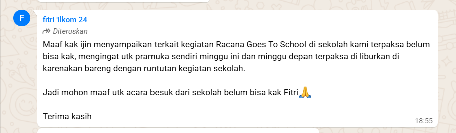Bukti Cancel Dari SMK Walisongo Semarang